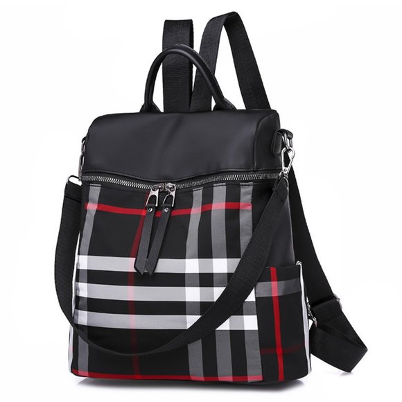 Stylish Plaid Mini Backpack - Picture 1 of 2